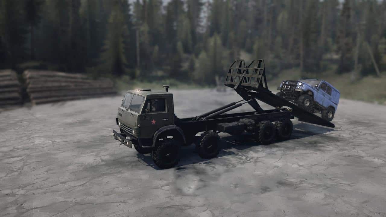 Spintires:Mudrunner - Kamaz 63501 (Multilift) Truck v01.09.19