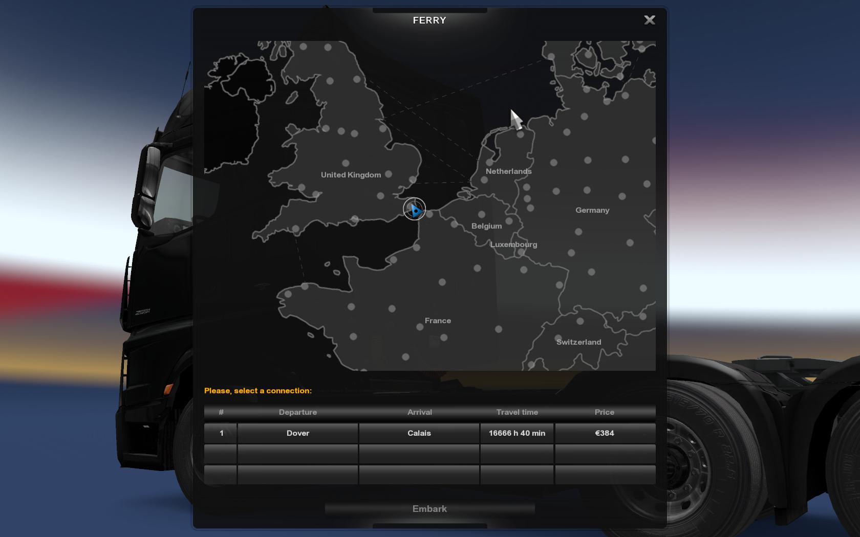 ETS2 - 1 Million Minutes on All Ferries (1.36.x)