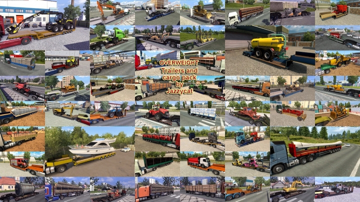ETS2 - Overweight Trailers and Cargo Pack V9.5.4 (1.40.x)