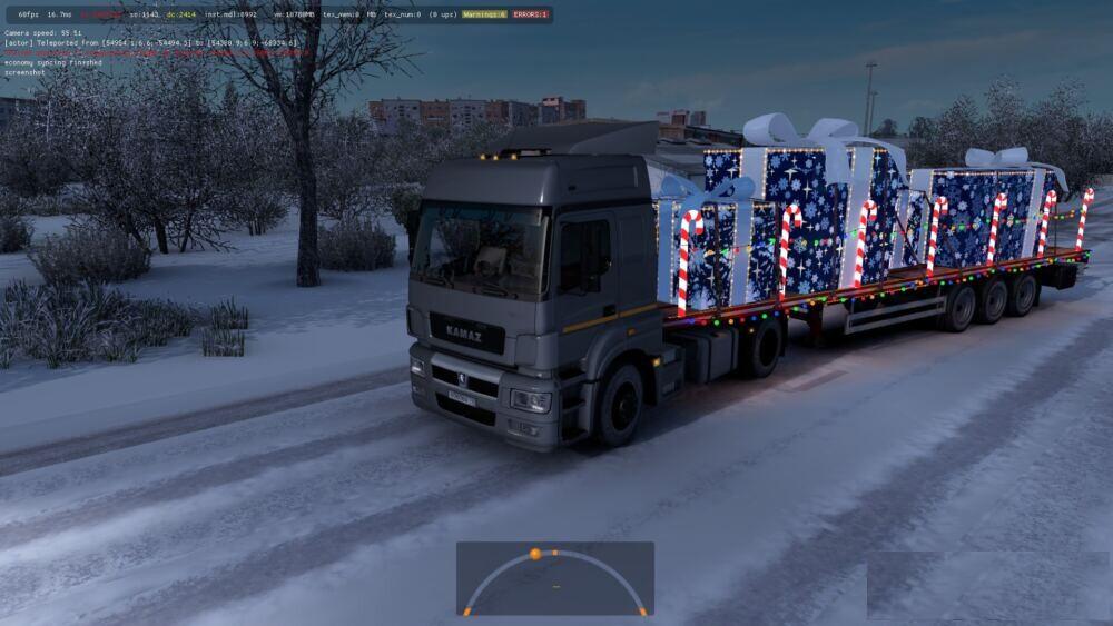 ETS2 - Christmas Package KamAZ Neo Xmas (1.39.x)