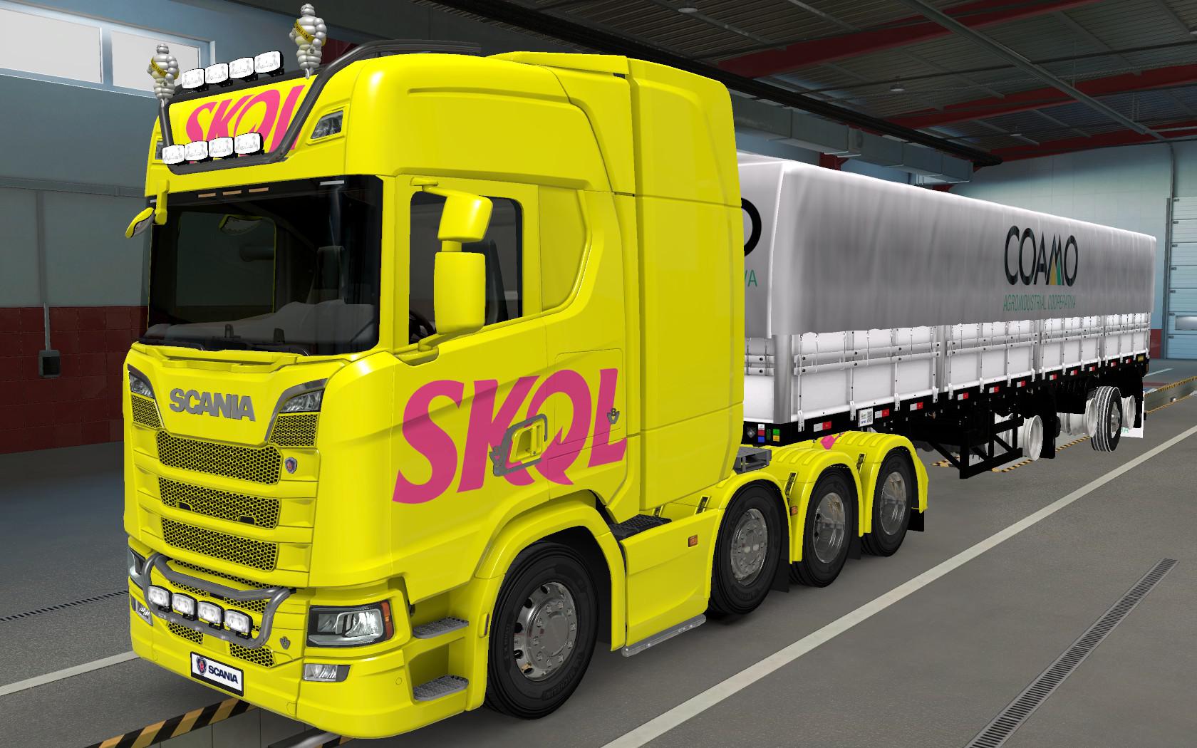 ETS2 - Scania S 2016 8x4 Skol Skin (1.40.x)