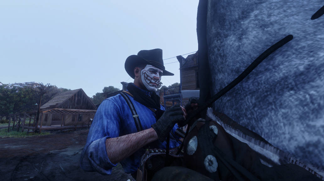 RDR2 - Troll Face Face Paint for Arthur