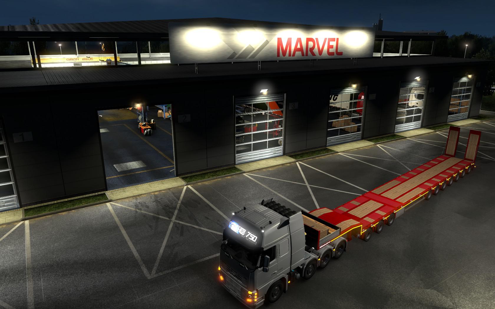 ETS2 - Marvel Transportes Garage Mod (1.39.x)