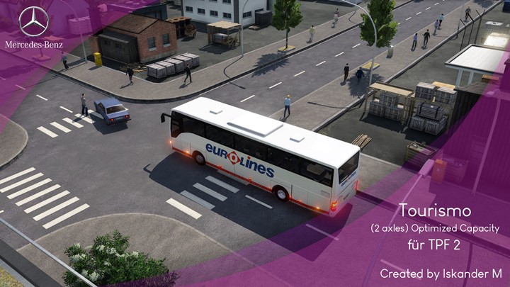 Transport Fever 2 - Mercedes-Benz Tourismo 2 Axle Optimized Capacity