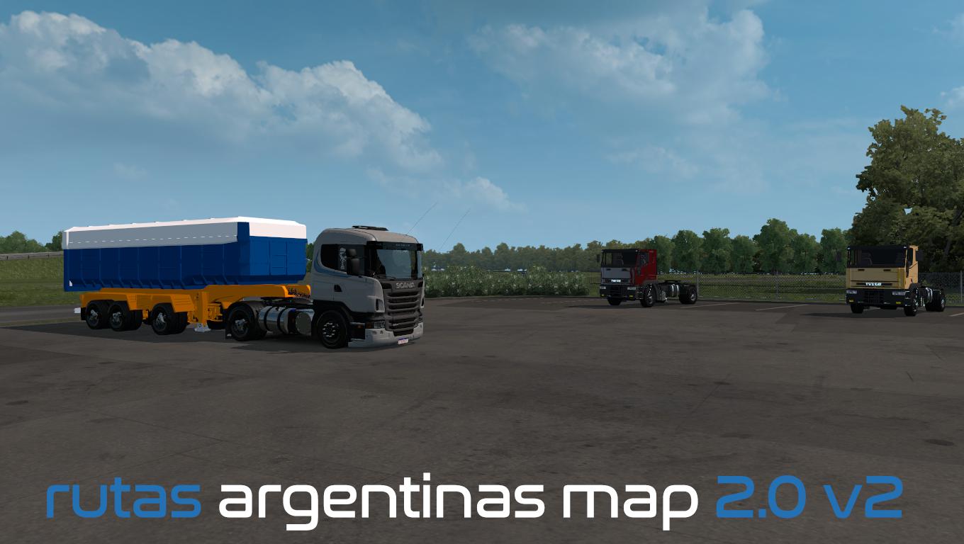 ETS2 - Rutas Argentinas Map V2.0 (1.36.x)