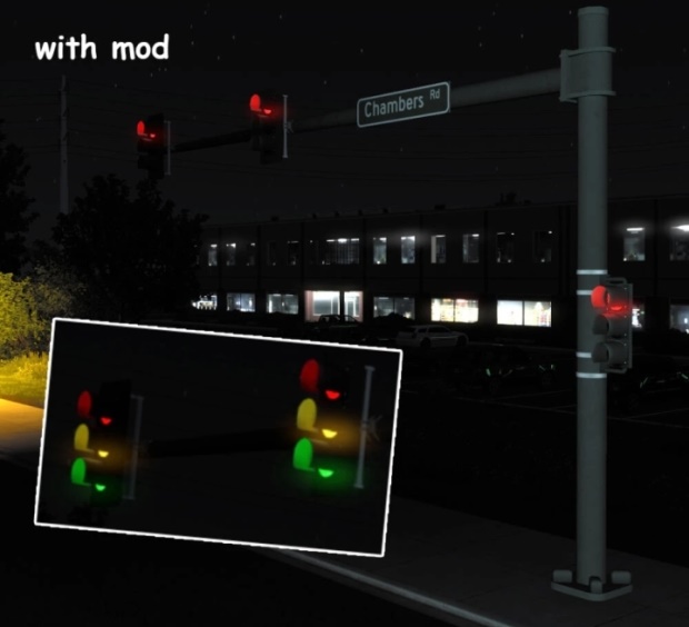 ETS2 - Real Lighting for Traffic Lights