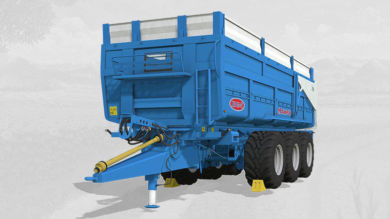 FS19 - Maupu TDM 7632 Origine Red + Blue Trailer V1.0