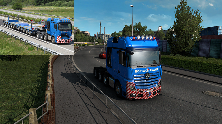 ETS2 - Rostock Trans Skin for Mercedes-Benz Actros 2014 (1.39.x)