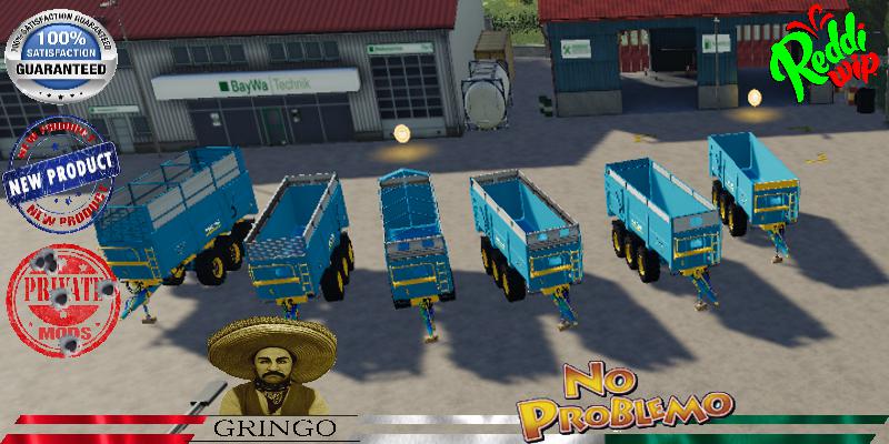 FS19 - Tipper Rolland 32T Blue Trailer V1.5.0.2