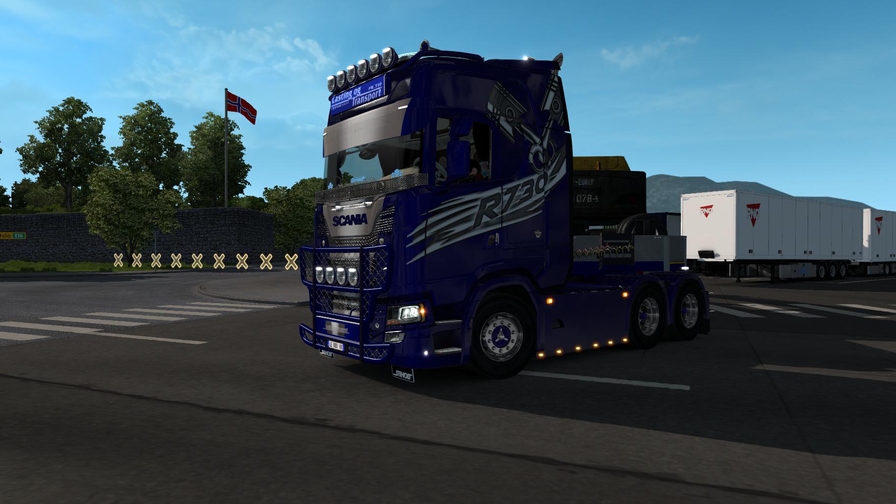 ETS2 - Lasting og Transport Scania R730 Skin (1.35.X)