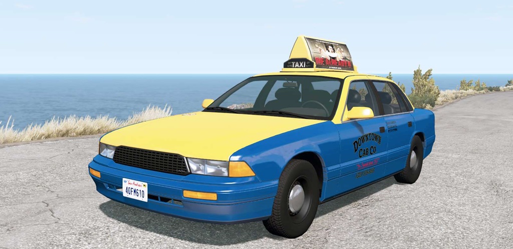 BeamNG - Gavril Grand Marshall Downtown Cab Co Car Mod
