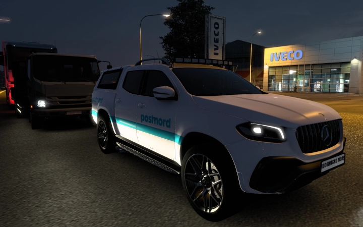 ETS2 - Mercedes-Benz W470 X-Class Postnord Skin (1.40.x)