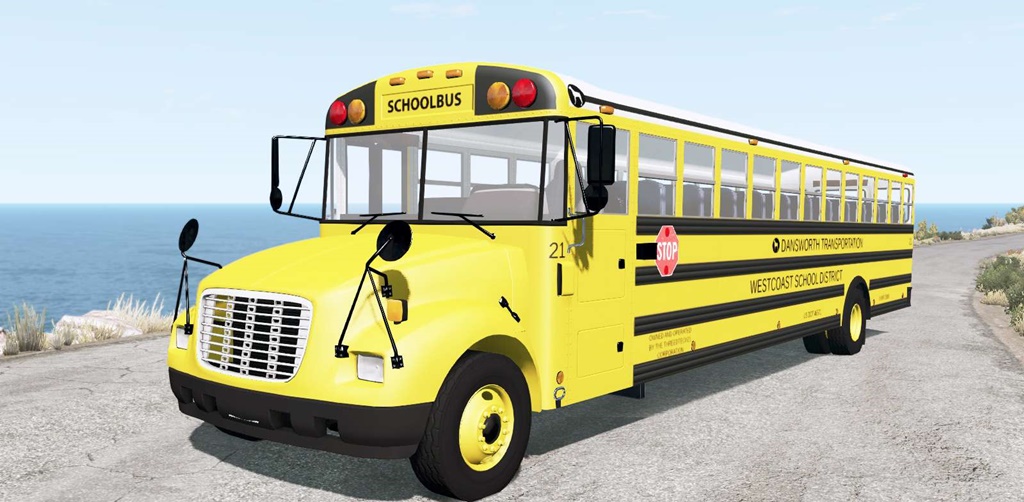 beamng drive school bus mod