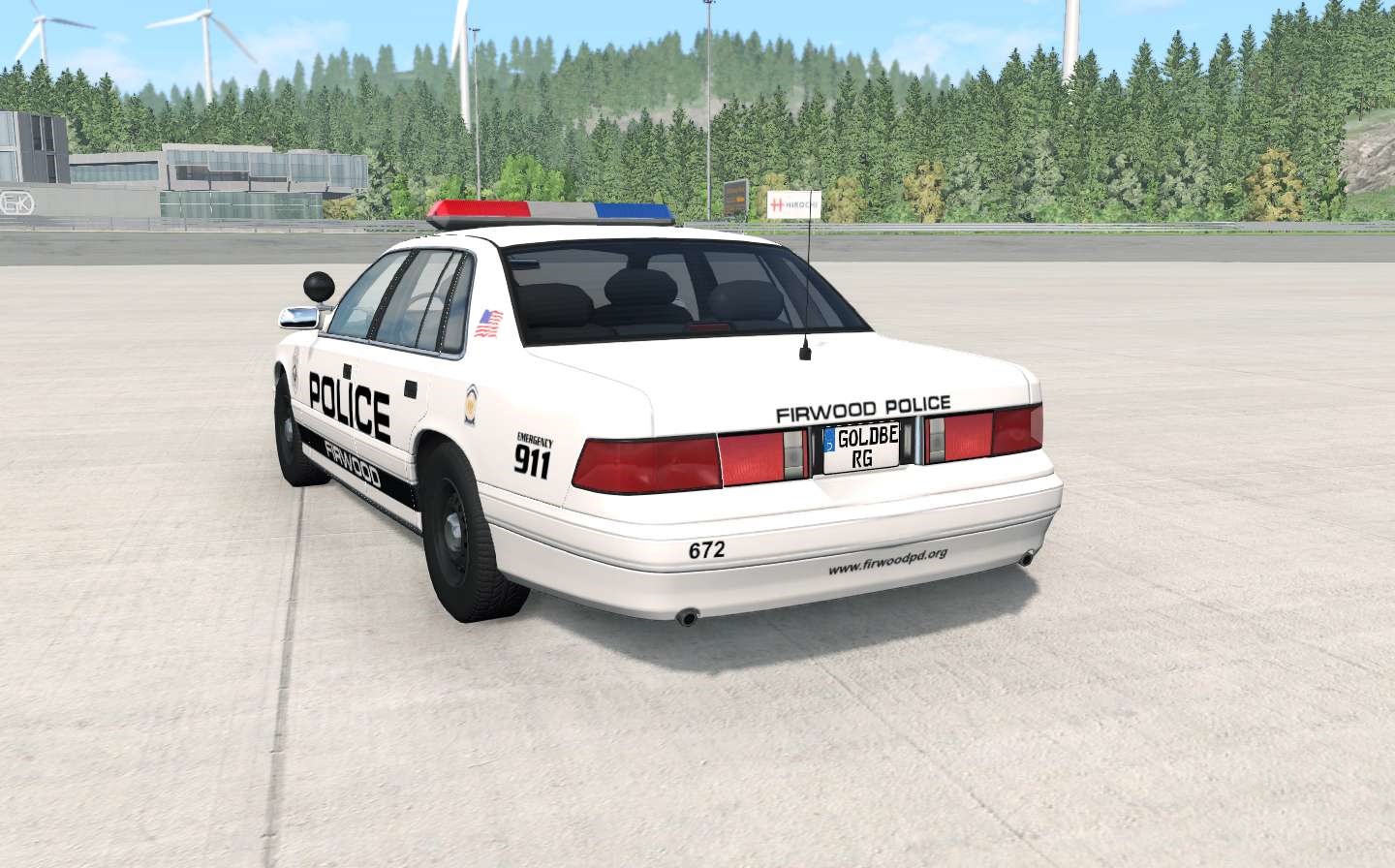 BeamNG - Gavril Grand Marshall Firwood Police Car Mod