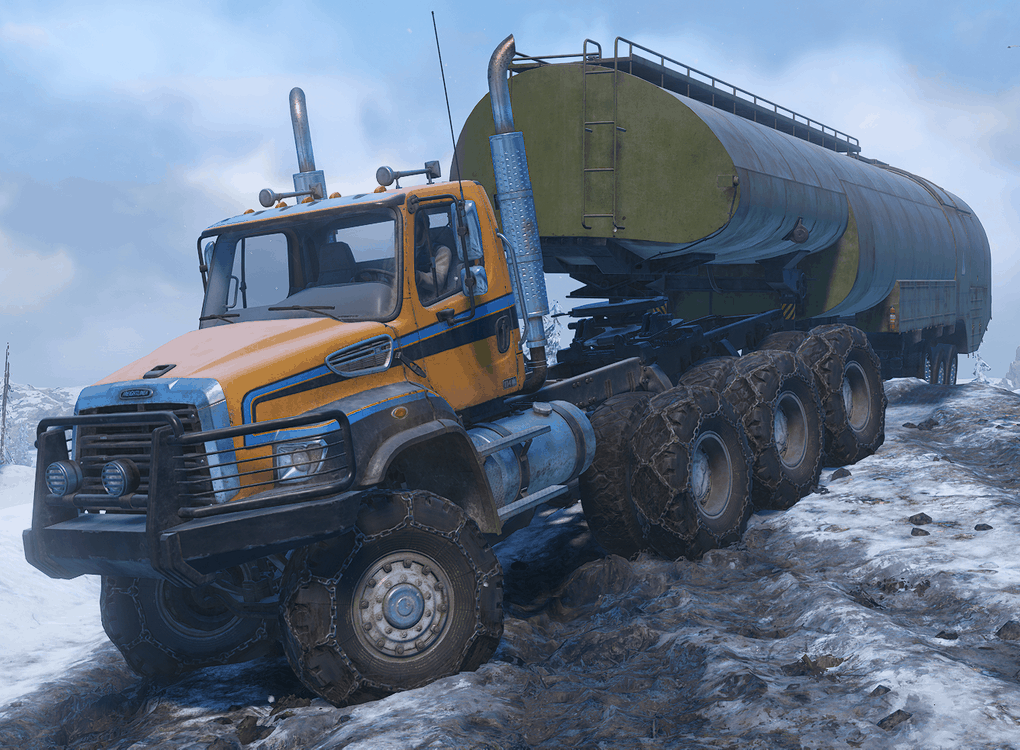 SnowRunner - Freightliner 114SD Triple Axle V1