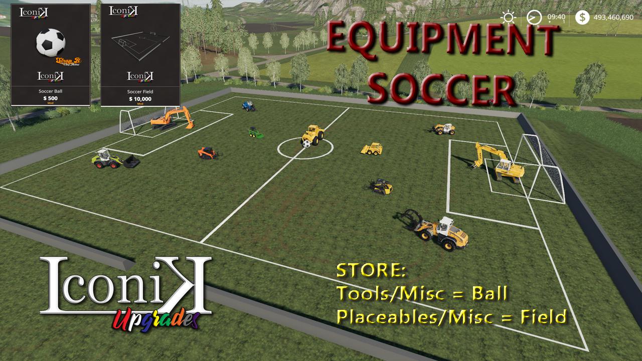FS19 - Placeable Iconik Soccer Set V1.0