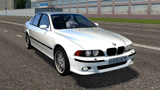 City Car Driving 1.5.9 - BMW M5 E39 White Car Mod