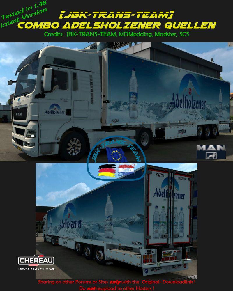 ETS2 - JBK Adelzhofener Mineralquellen Combo Skin Pack (1.38.x)