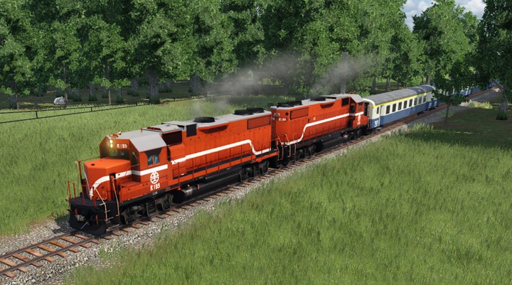 Transport Fever 2 - EMD GP38-2 TRA (Taiwan Railway)