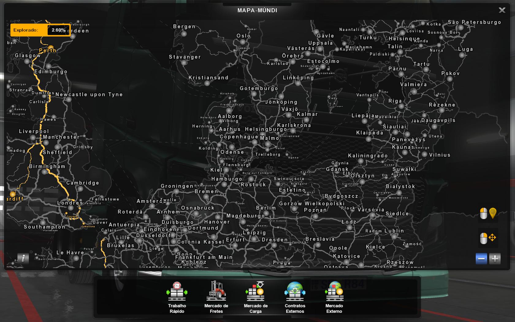 euro truck simulator 2 mods map