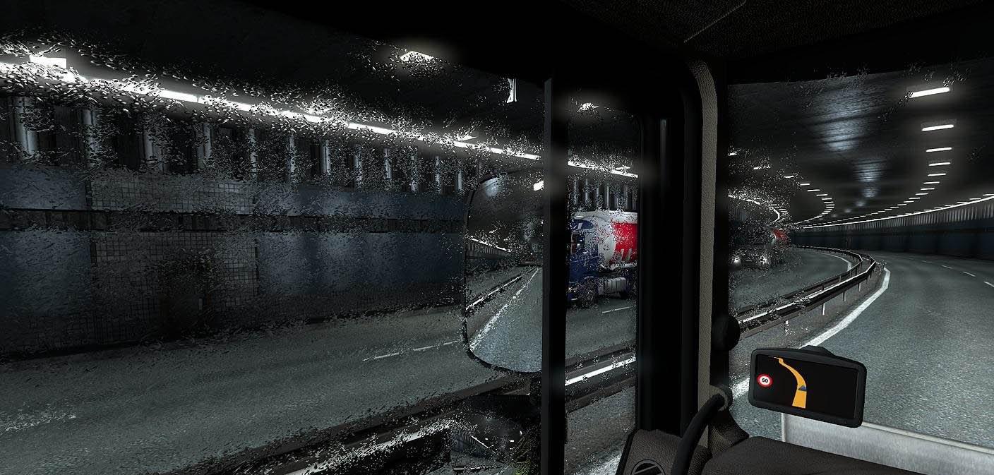 ETS2 - Weather Effect: Rain / Regen V1.0 (1.36.x)