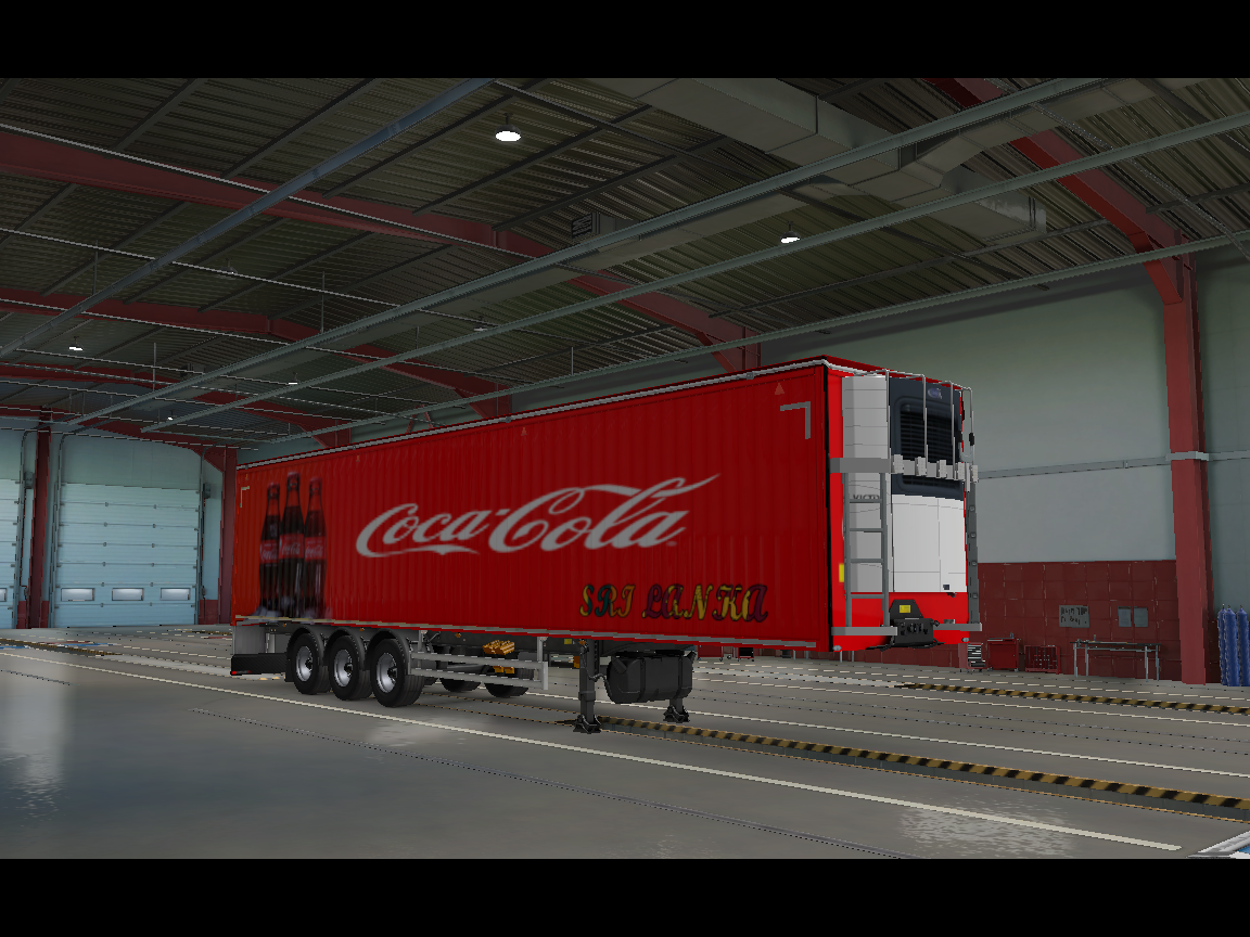 ETS2 - Cocacola Tailer Skin Mod (1.38.x)