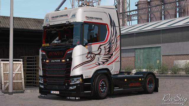 ETS2 - Silver Griffin Skin for Scania Next Gen (1.35.X)