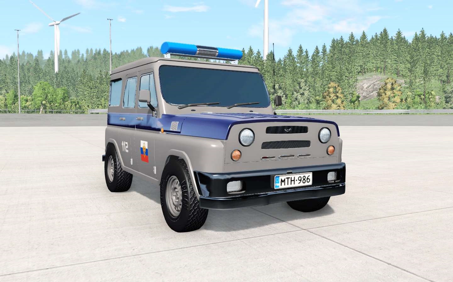 BeamNG - Uaz Antigenic Cop Car Mod