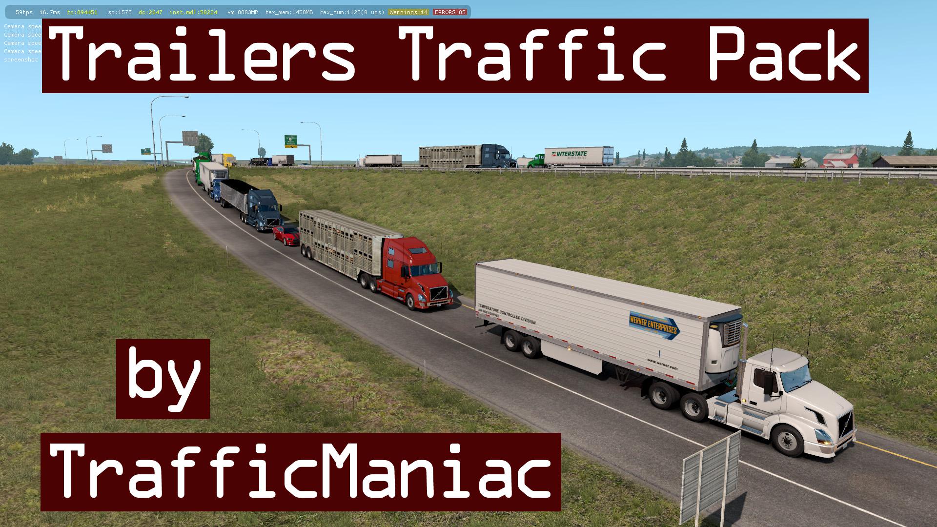 ETS2 - Trailers Traffic Pack V3.1 (1.38.x)