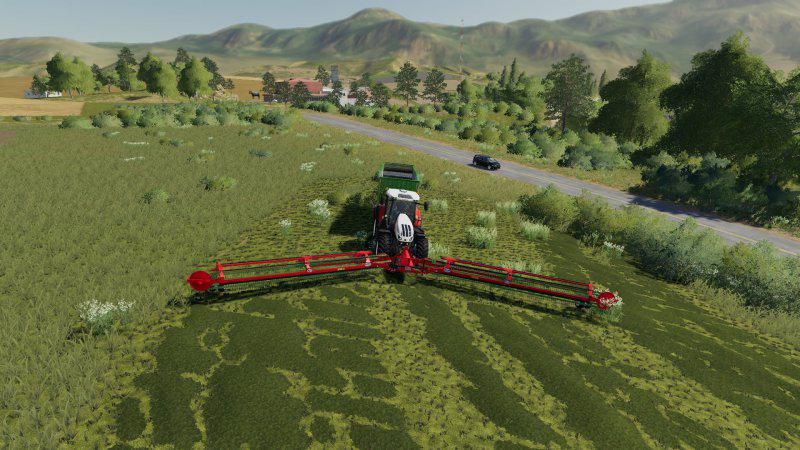 FS19 - Rake Nadal R90 Telescopic Front V1.0