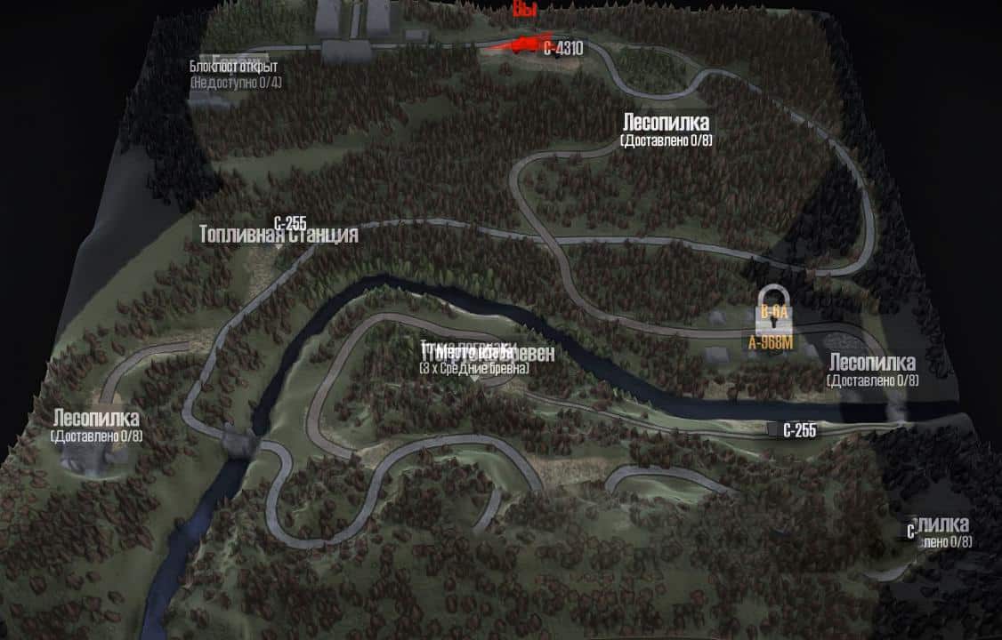 Spintires:Mudrunner - Village by The River Map V1.0