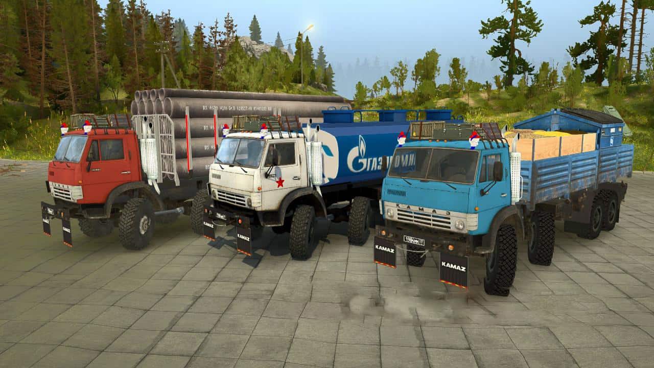 Spintires:Mudrunner - KamAZ-63501 Truck v3.0