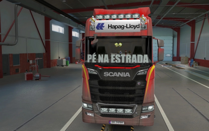 ETS2 - Sticker Glass for All Trucks PE NA Estrada (1.40.x)