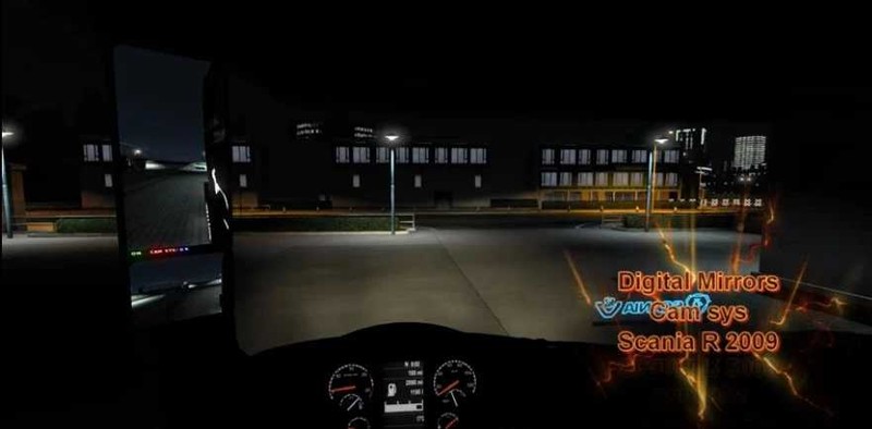 ETS2 - Digital Mirrors Scania RJL V1.0 (1.43.x)