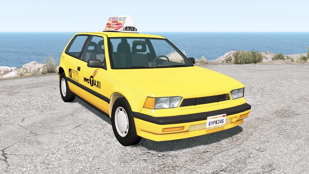 BeamNG - Ibishu Covet New York Taxi Mod
