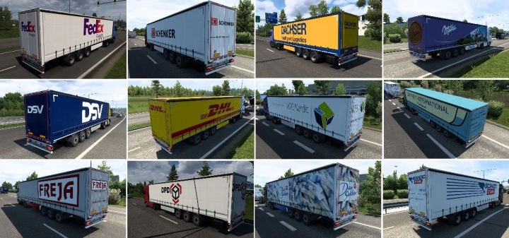 ETS2 - Nissantruck Ai Trailers Pack V2.0 (1.41.x)