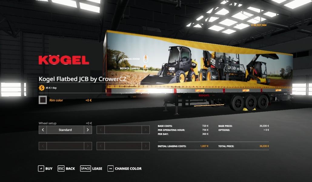 FS19 - Jcb Kogel Autoloader Trailer V1.0