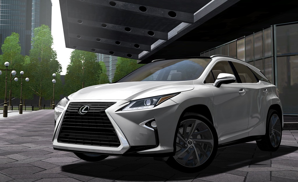 Lexus city car driving