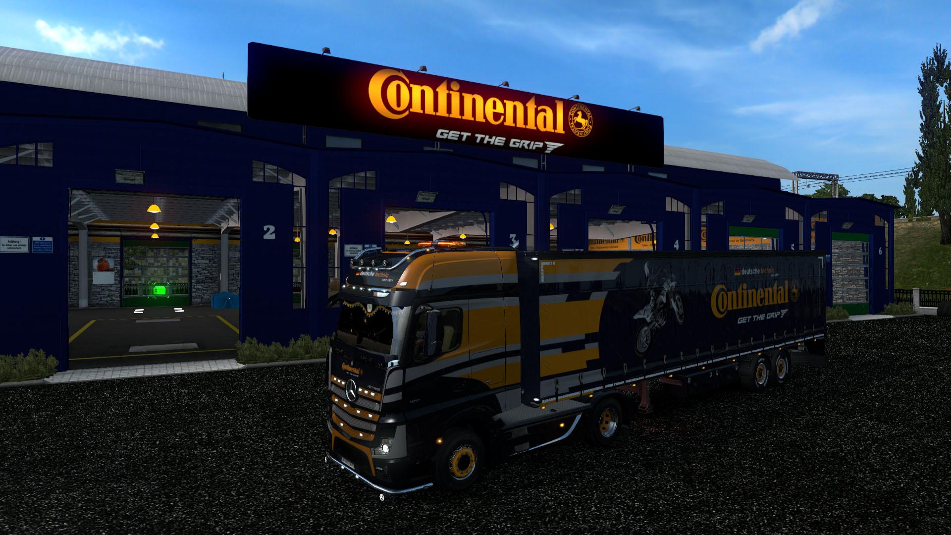 ETS2 - Mercedes Set in Continental Colors V1.0 (1.37.x)