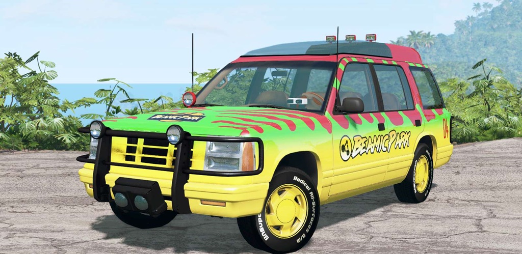 BeamNG - Gavril Roamer Tour Car Jurassic Park V4.2
