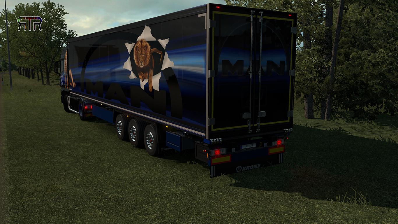 ETS2 - Wild Cat Combo for MAN Euro 6 and Krone Trailers V1.0 (1.35.X)