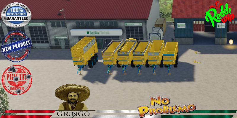 FS19 - Tipper Rolland 32T Yellow Trailer V1.5.0.2
