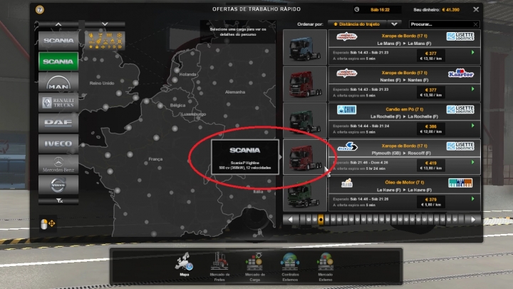 ETS2 - Quick Jobs for Scania 2016 P & G Eugene V2.4 (1.41.x)