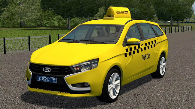 City Car Driving 1.5.9 - Lada Vesta Universal 2017 (Taxi)