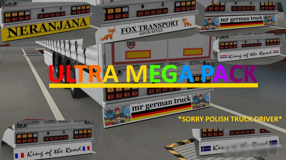 Ets2 Mudflaps Mega Pack V10 137x Euro Truck Simulator 2 Mods