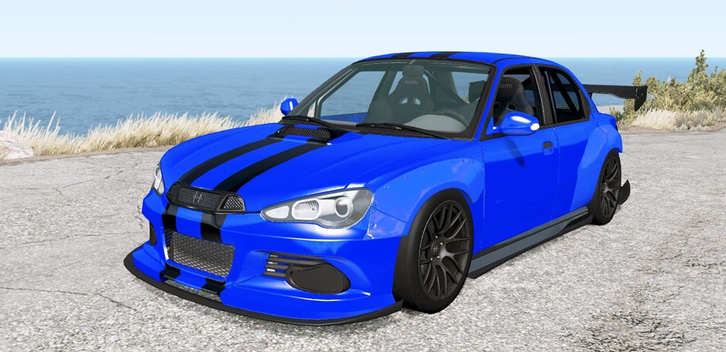 BeamNG - Hirochi Sunburst Black on Black V1.21