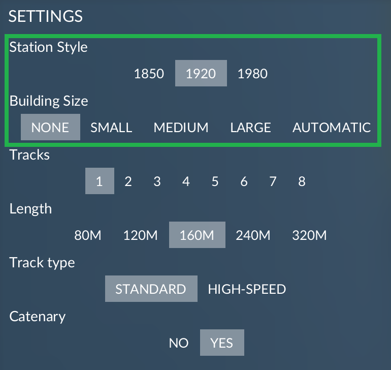 Transport Fever 2 - Extended Station Configuration Options