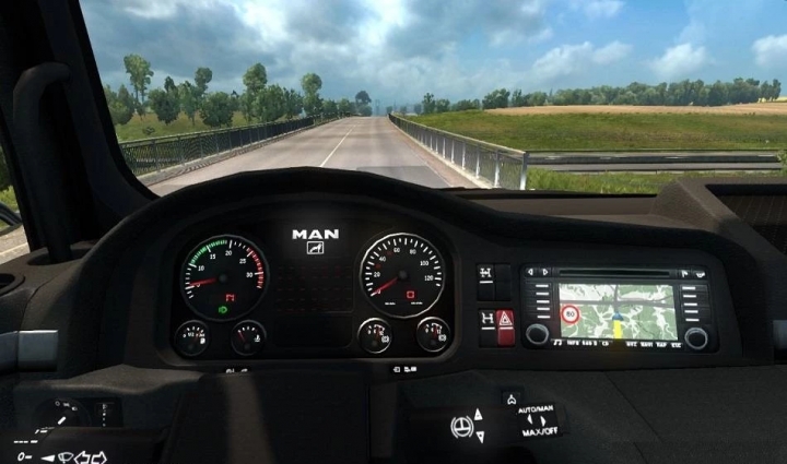 ETS2 - SCS MAN Truck Custom Dash V9.0 (1.40.x)