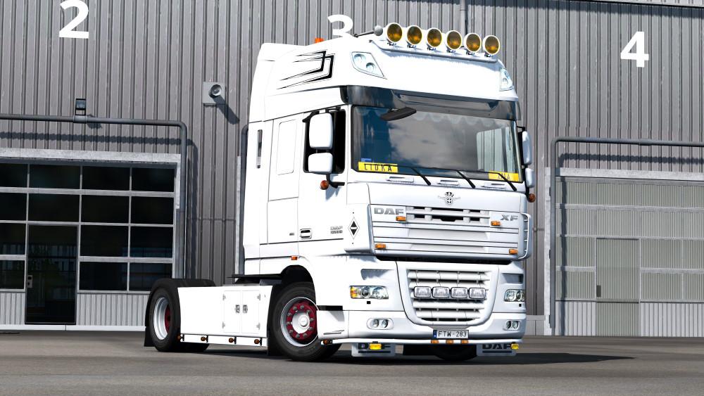 ETS2 - Daf XF 105 Paintable Dadus Transport Skin V1.1 (1.37.x) | Euro