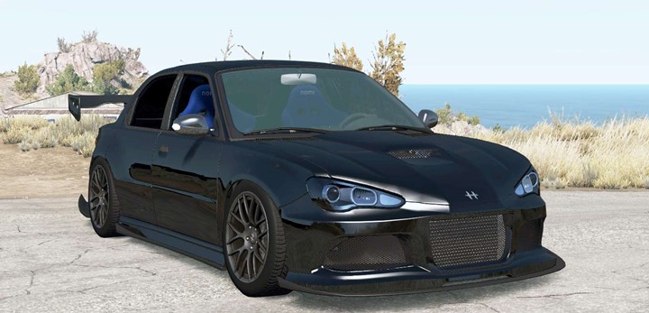BeamNG - Hirochi Sunburst Black on Black V2.01